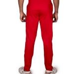 Men’s Red Track Pants with Neon Drawstring – Slim Fit Active Wear