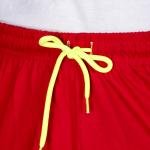 Men’s Red Track Pants with Neon Drawstring – Slim Fit Active Wear