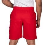 Men’s Red Athletic Shorts with Neon Drawstring – Performance Sports Wear