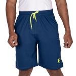 Men’s Navy Blue Athletic Shorts with Neon Drawstring – Performance Regular Fit