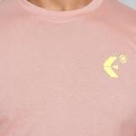 Men’s Dusty Pink Full Sleeve T-Shirt – Slim Fit Crew Neck Casual Wear