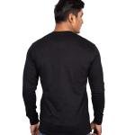 Men’s Classic Black Full Sleeve T-Shirt – Slim Fit Crew Neck Essential