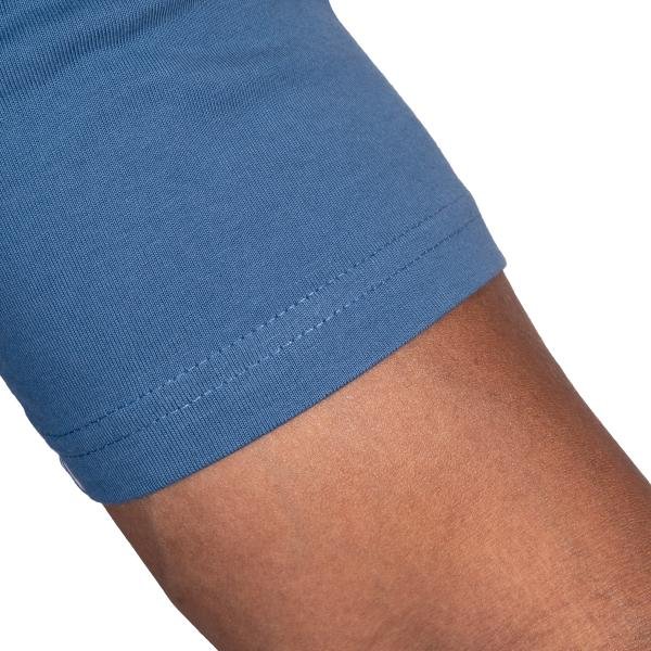 Men’s Steel Blue Half Sleeve T-Shirt – Slim Fit Crew Neck Casual Wear