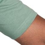 Men’s Sage Green Half Sleeve T-Shirt – Slim Fit Crew Neck Casual Essential