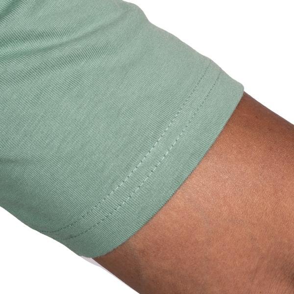Men’s Sage Green Half Sleeve T-Shirt – Slim Fit Crew Neck Casual Essential