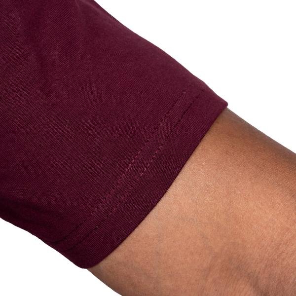 Men’s Maroon Half Sleeve T-Shirt – Slim Fit Crew Neck Casual Essential
