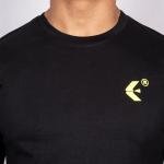 Men’s Classic Black Half Sleeve T-Shirt – Slim Fit Crew Neck Essential