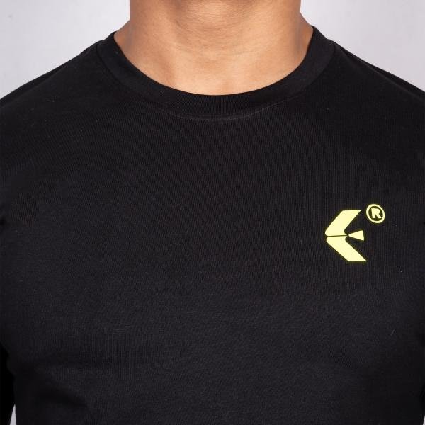 Men’s Classic Black Half Sleeve T-Shirt – Slim Fit Crew Neck Essential