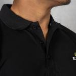 Men’s Solid Black Polo T-Shirt – Classic Casual Fit