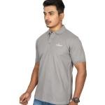 Men’s Solid Grey Polo T-Shirt – Classic Everyday Style