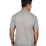 Men’s Solid Grey Polo T-Shirt – Classic Everyday Style