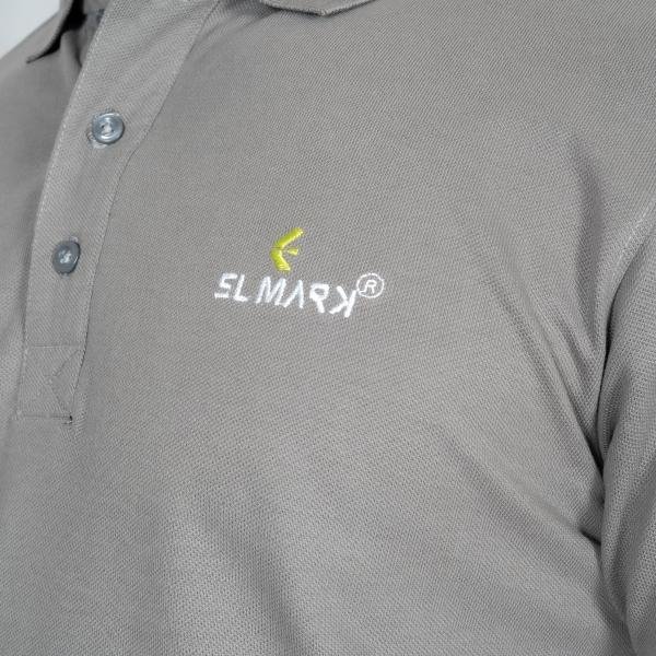 Men’s Solid Grey Polo T-Shirt – Classic Everyday Style