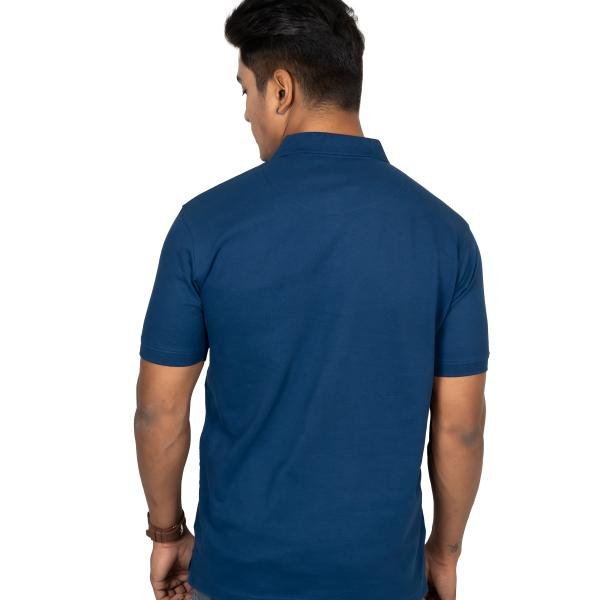 Men’s Navy Blue Polo T-Shirt – Premium Comfort Casual Wear