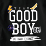 BOYS PRINTED BLACK TOP AND BOTTOM SET