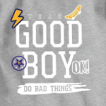 BOYS PRINTED GREY  TOP AND BOTTOM SET