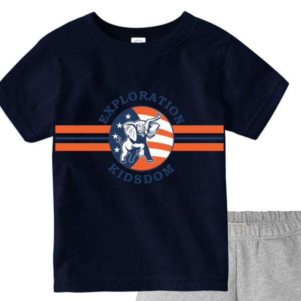 kids Boys top and bottom set (navy // multi and grey // multi)